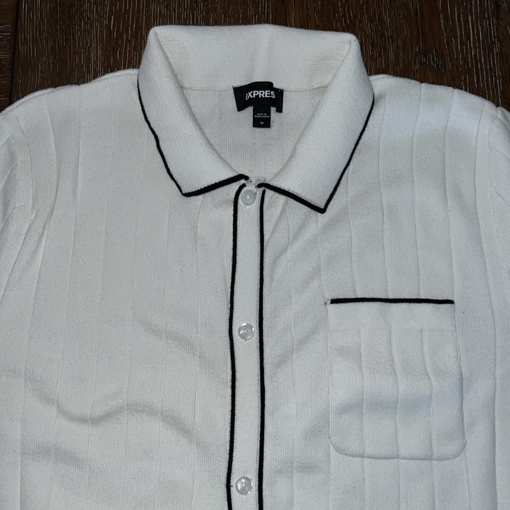 Express Men’s Short Sleeve Sweater Polo
